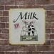 ミルク（MILK）アメリカンブリキ看板