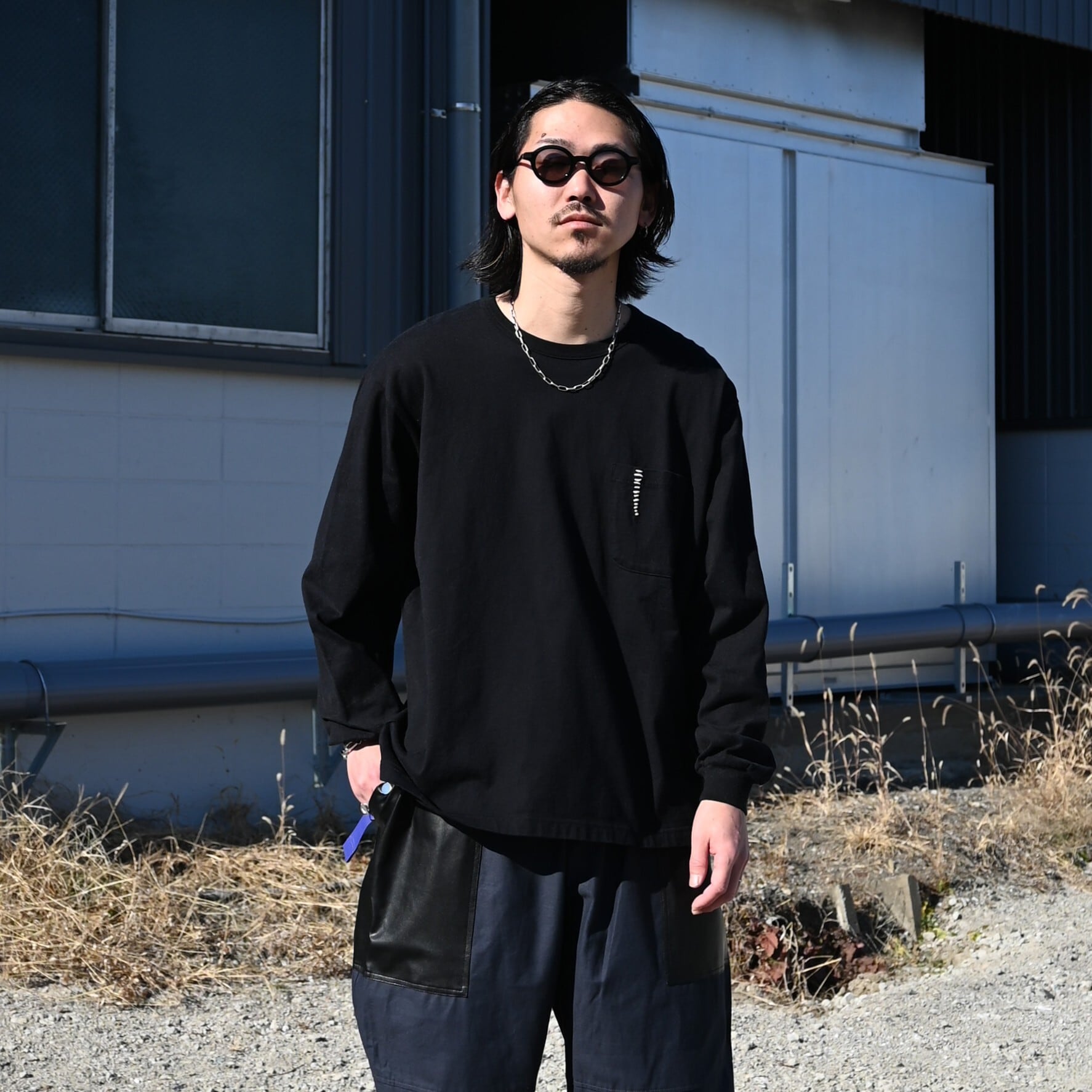 KUON / Sashiko L/S Tee | GANKO