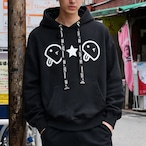 ロゴ紐ベーマークパーカー