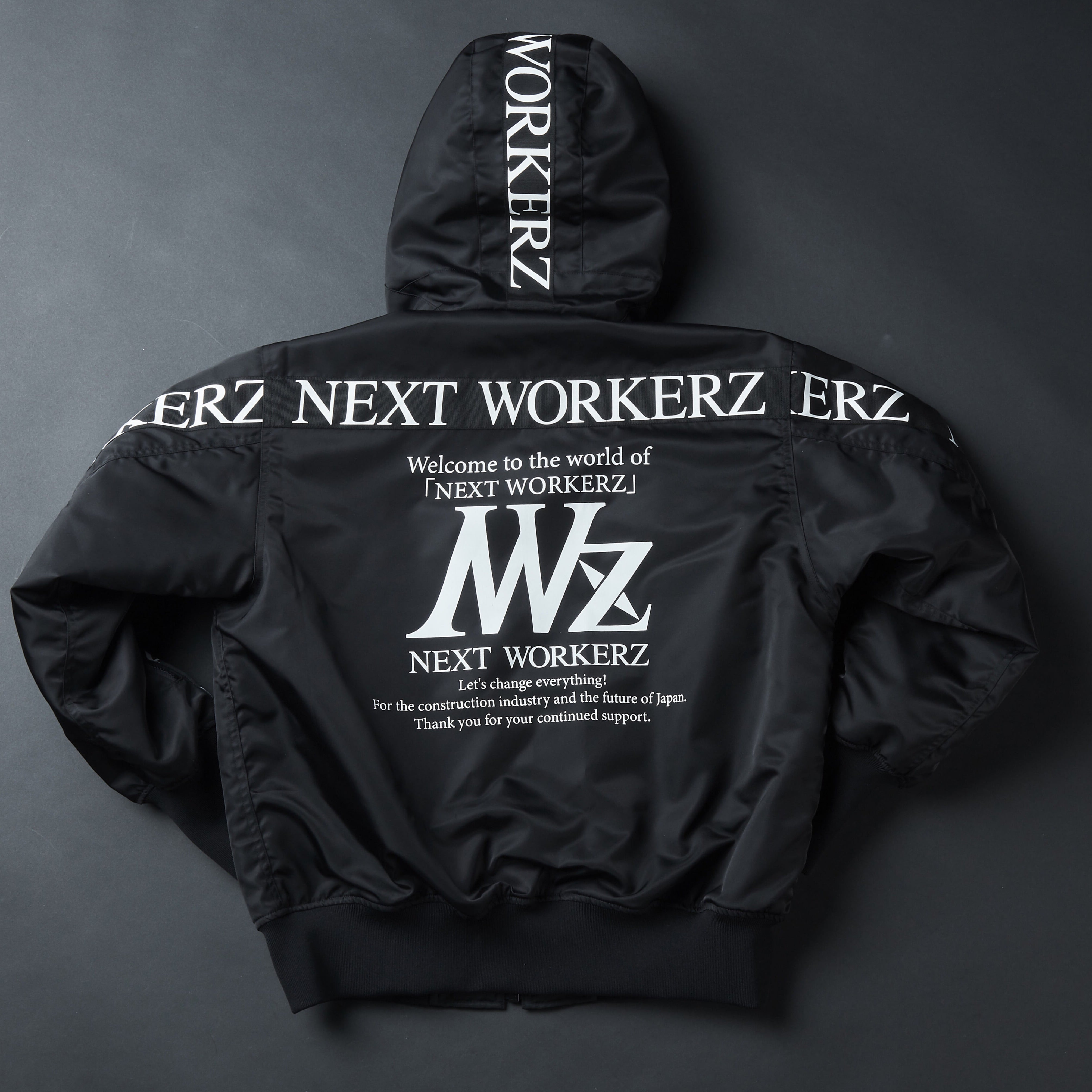 NWZ HOODIE JACKET【BLACK】 | NEXTWORKERZ STORE