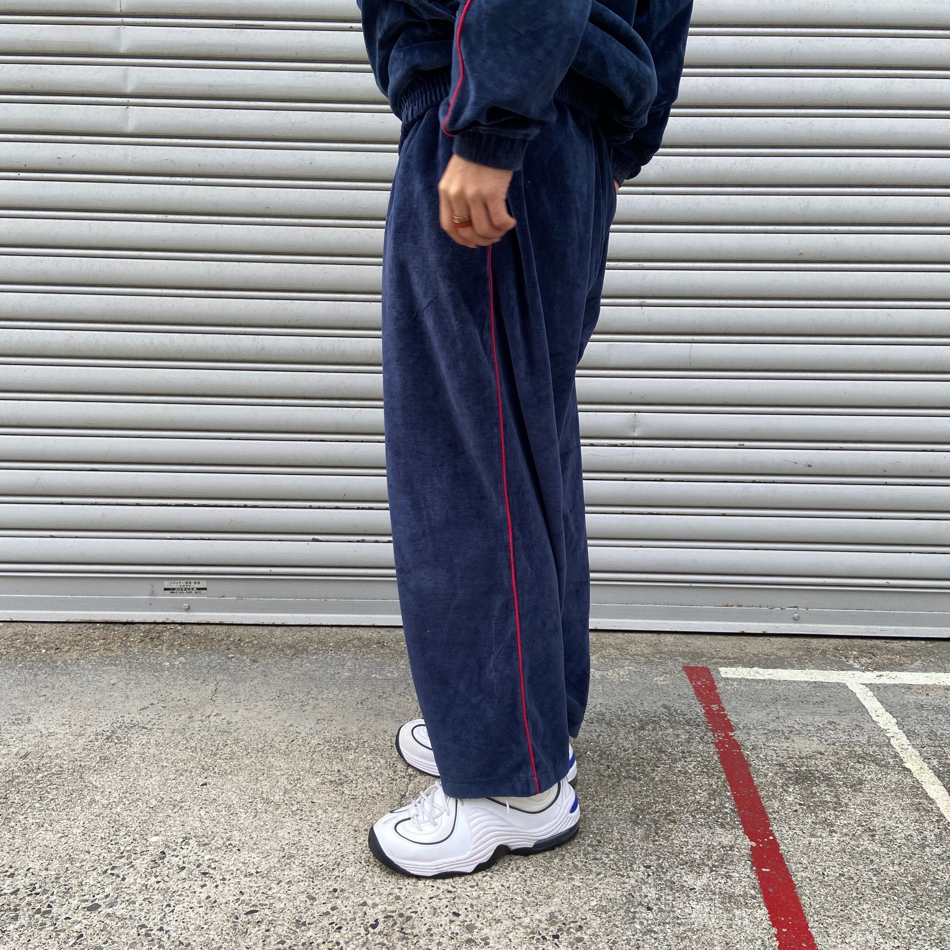 送料無料』PERRY ELLIS ペリーエリス ベロアジャージ セットアップ M 