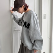 [GRWM]ボリュームワイドknit/グレー