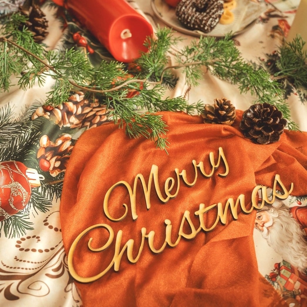 Merry Christmas レターバナー|Ray Woodmade