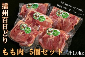 播州百日どり もも肉　200g×5個セット