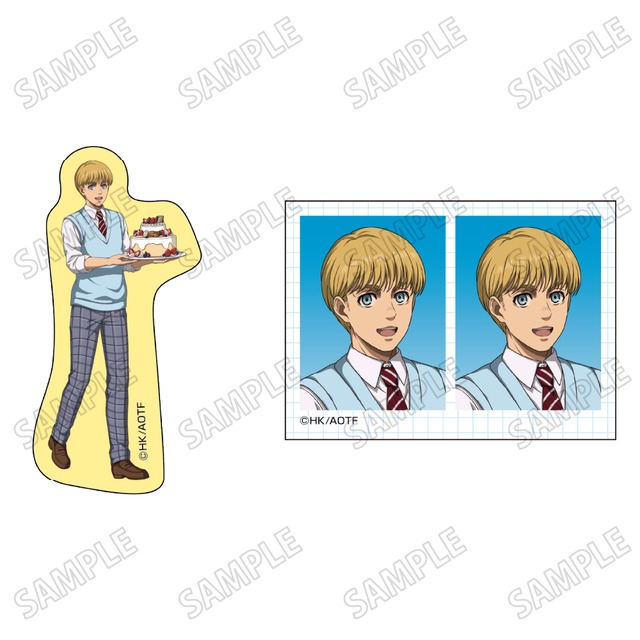TVアニメ『進撃の巨人』The Final Season 描き下ろしステッカーセット【学生服ver.】②アルミン・アルレルト