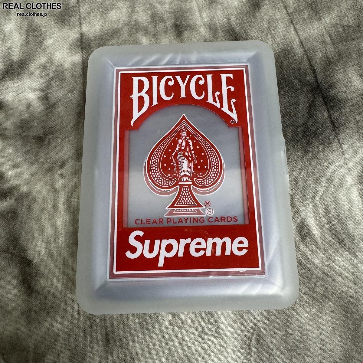 20AW supreme Bicycle Clear Playing Cards