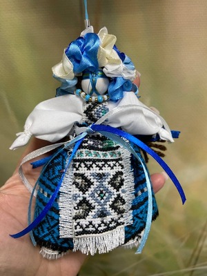 UA.Designer手作りモタンカ 12cm（ウクライナの御守り）