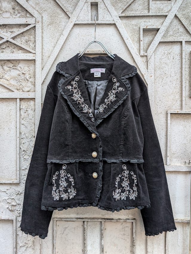 "MISHA" corduroy rhinestone jacket