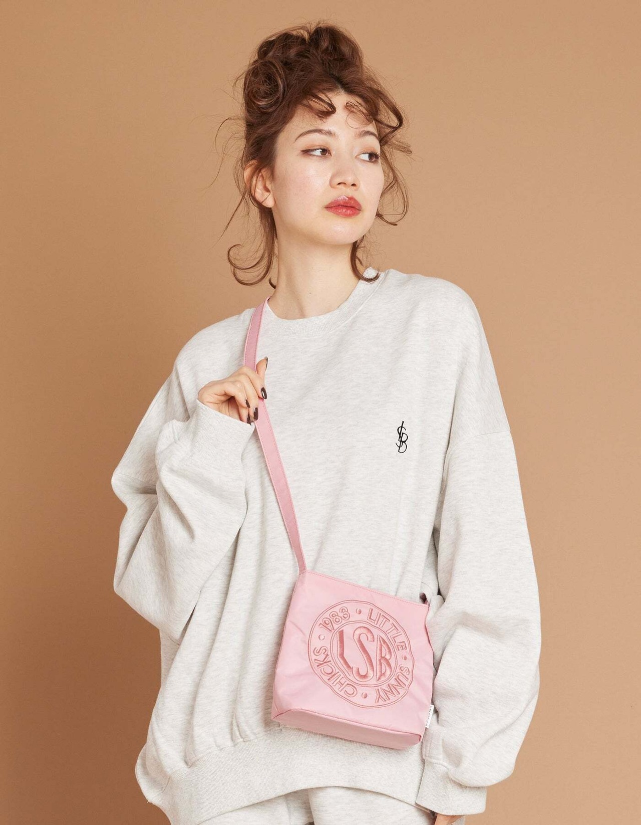 【Little sunny bite】Satin mini shoulder bag