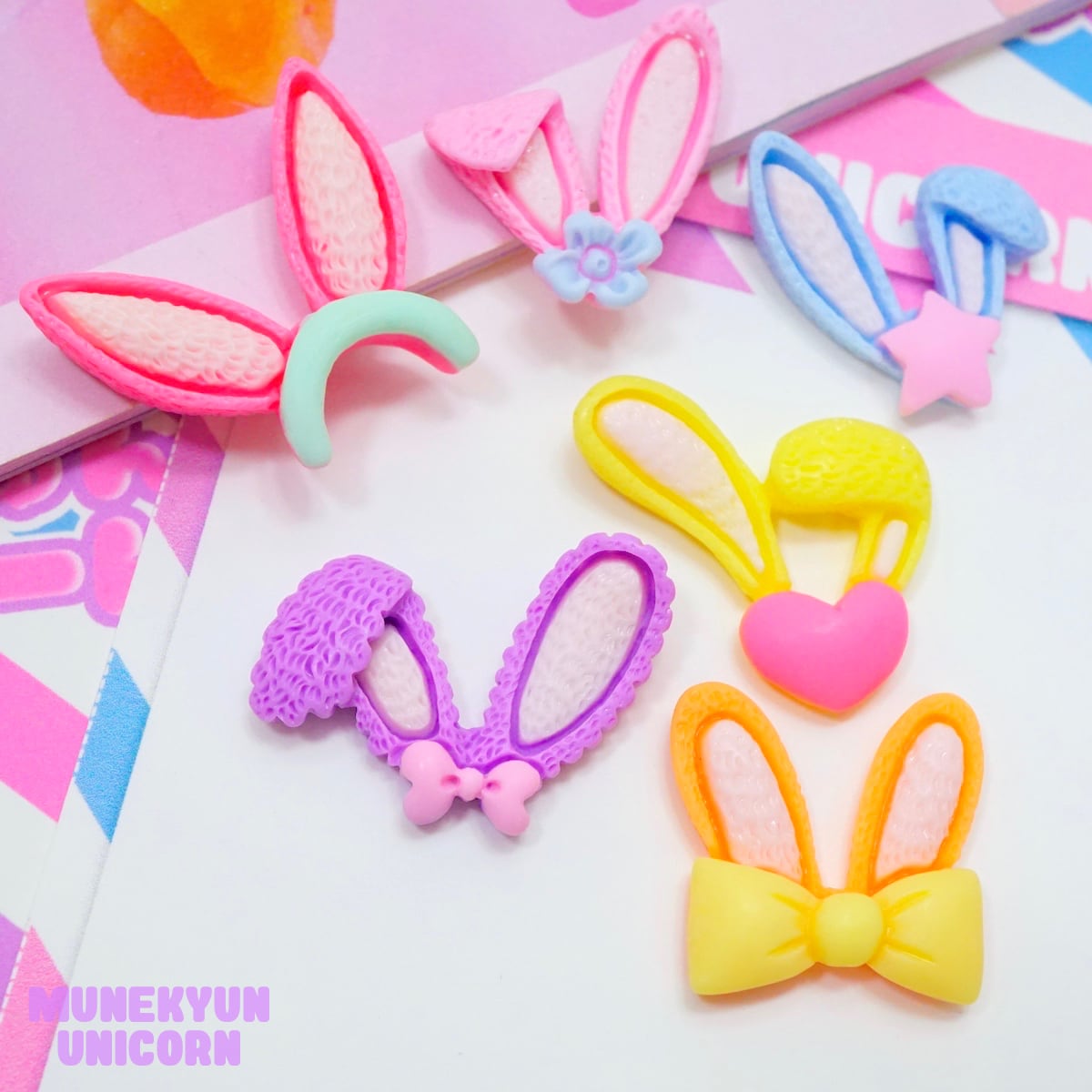 O128 【30個セット】ウサ耳 カチューシャ 30個セット | デコパーツと