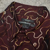 wave chain stitch design shirt