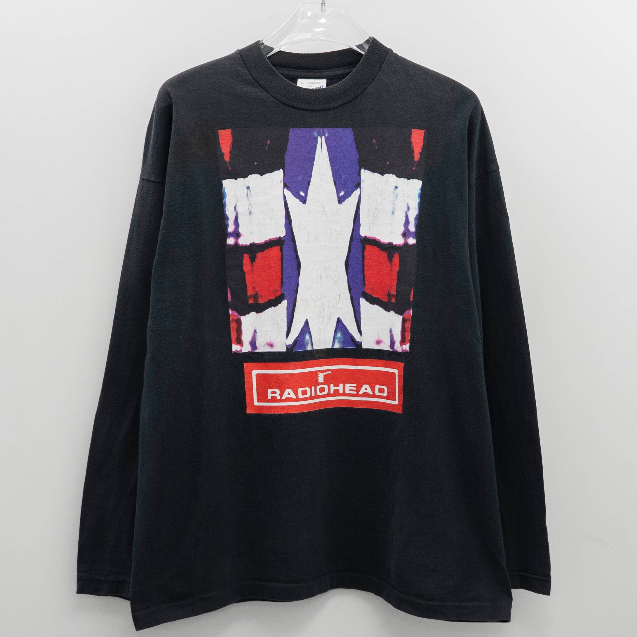 Radiohead " The Bends European Tour Winter 1995 Boot L/S " Screen Stars XL 【A7-268】