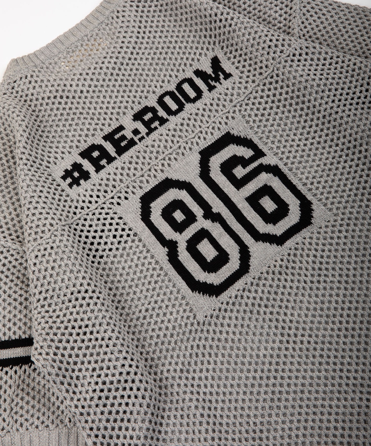 【#Re:room】NUMBERING MESH KNIT［REK124］