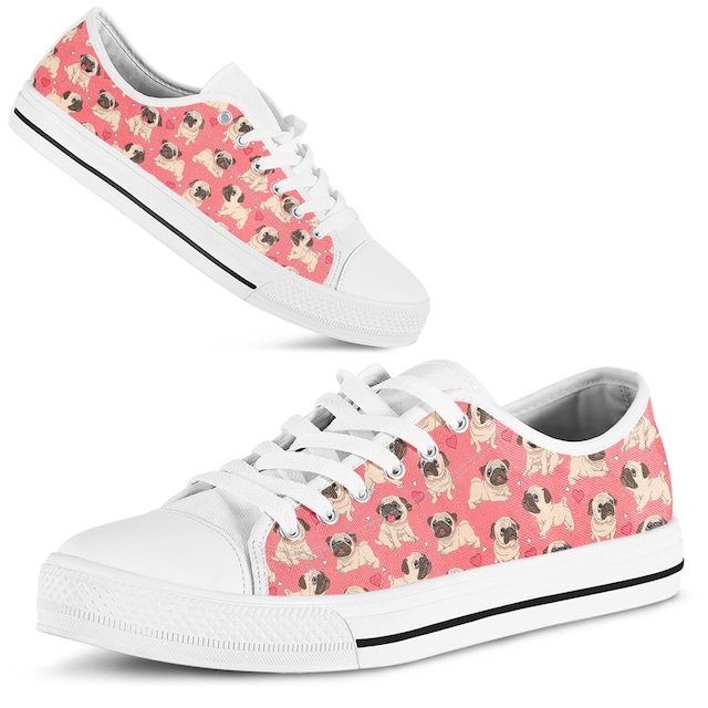 Pop sneakers -pink heart-　　snk-24