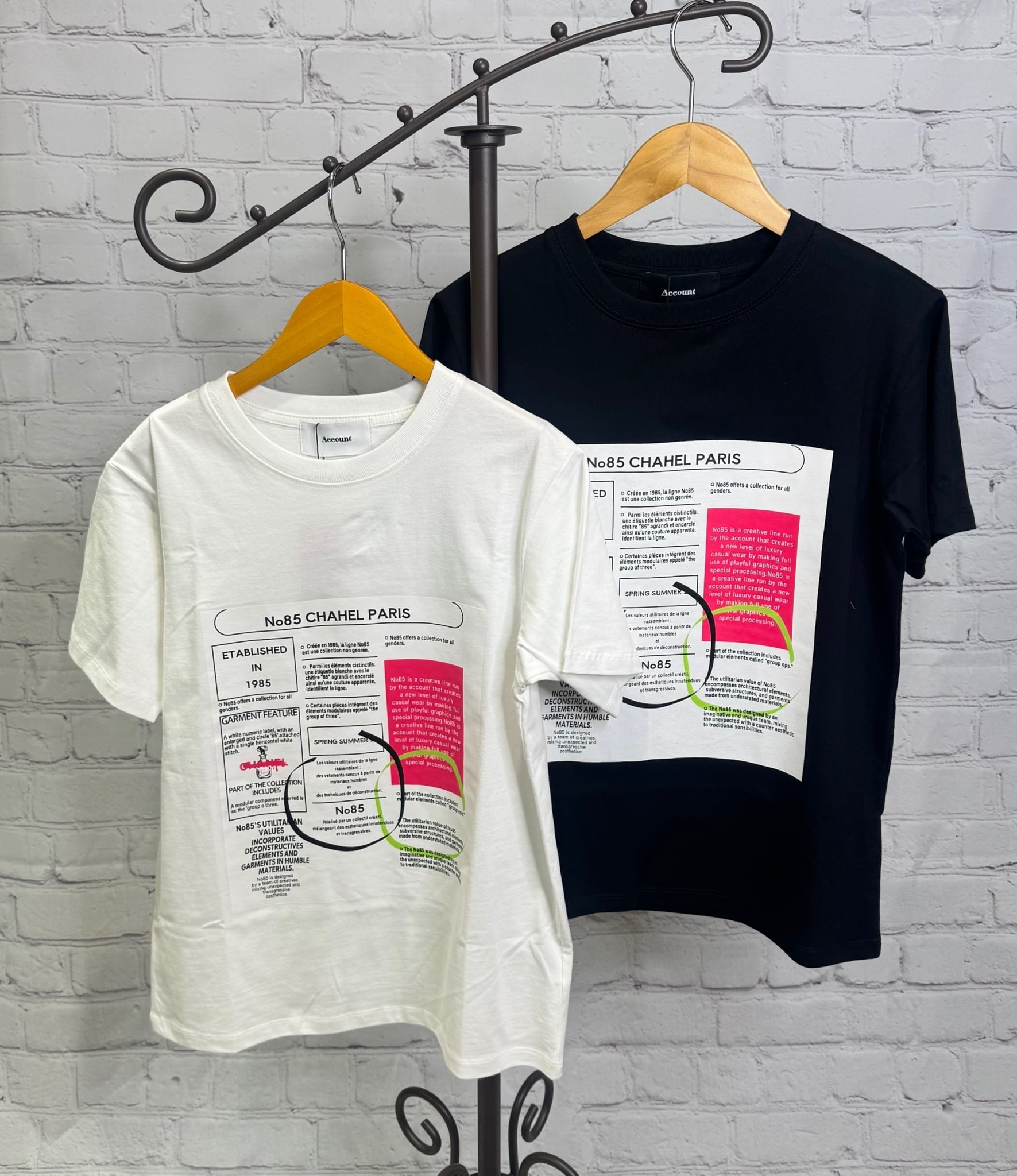 Account アカウント レシートパフュームTシャツ MAA108TEA