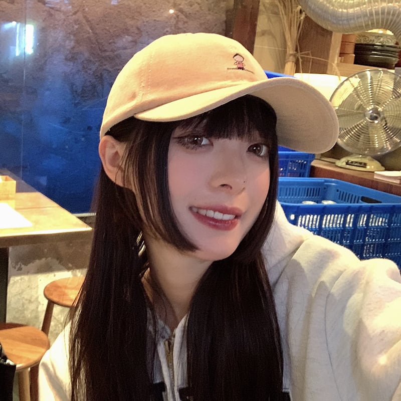 ベージュ刺繍キャップ サマートップス 夏物 ブラック・アイド・ピーズ77275677464