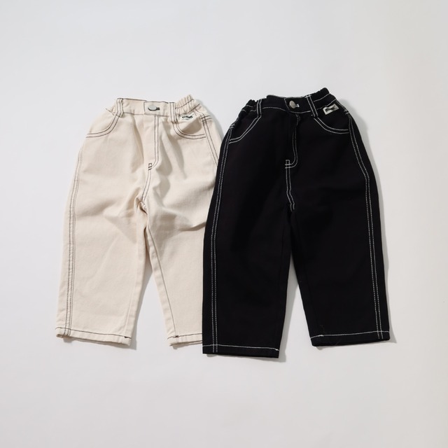 ステッチデニムパンツ2