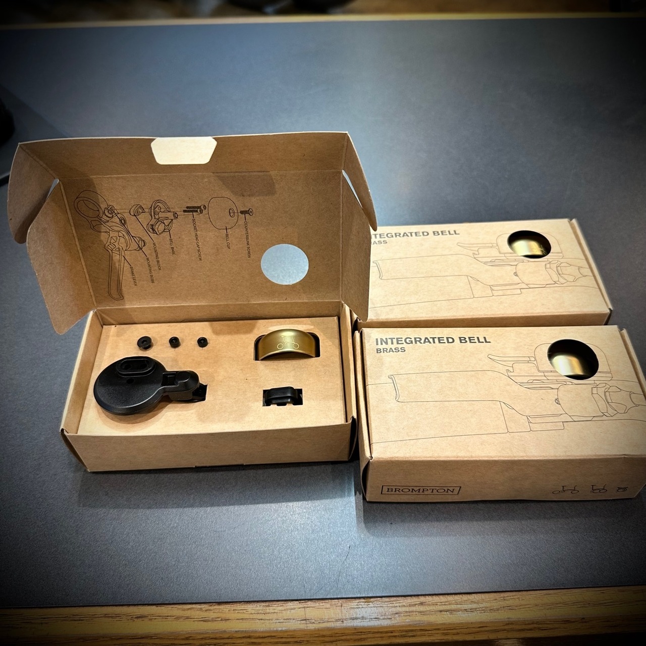 Brompton Integrated Bell - Brass