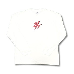 ZHRT | SIMPLE LOGO Long-T chst 【WHITE】