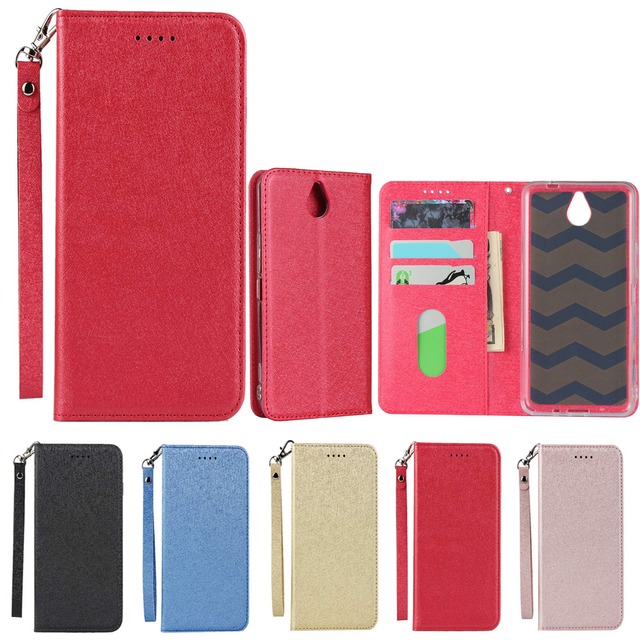 Eastwave for Kyocera かんたんスマホ 705KC ケース for 京セラ かんたんスマホ 705 KC Case 手帳型 ストラップ付き PU皮革 明るい色 内蔵マグネット 携帯カバー レッド