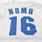 90s Dodgers(ドジャース)USA製 NOMO プリント スウェット トレーナー グレー