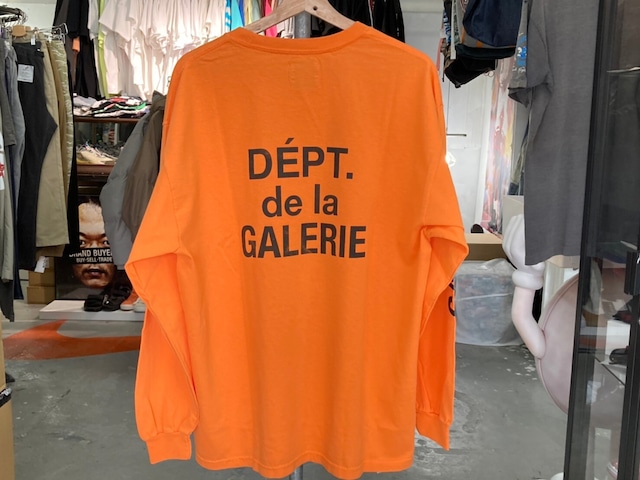 GALLERY DEPT FRENCH COLLECTOR L/S TEE ORANGE LARGE 115KK1049