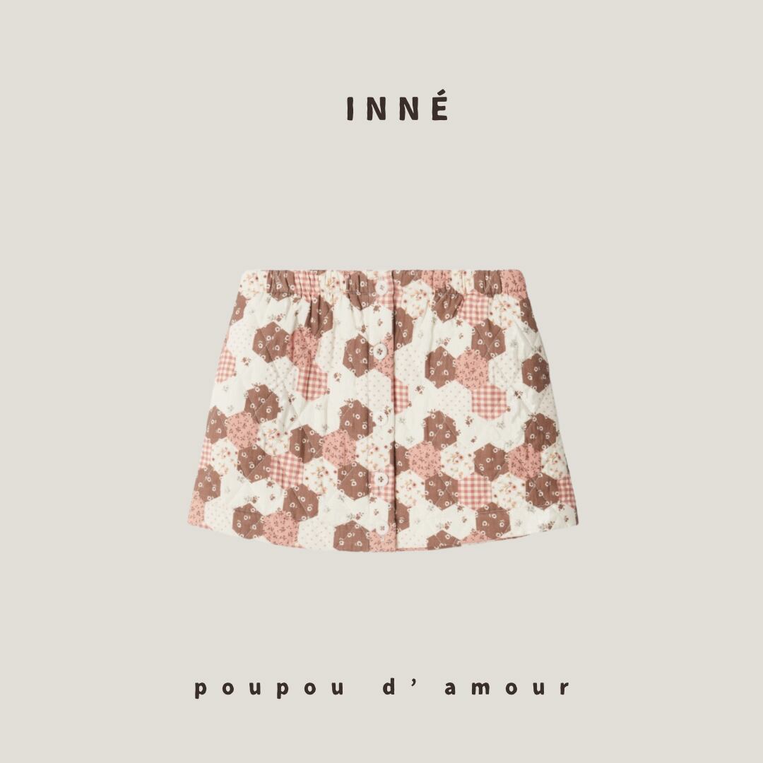 【予約】INNÉ| quitled skirts (orange)