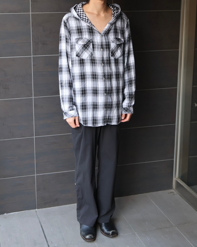 Check shirt hoodie