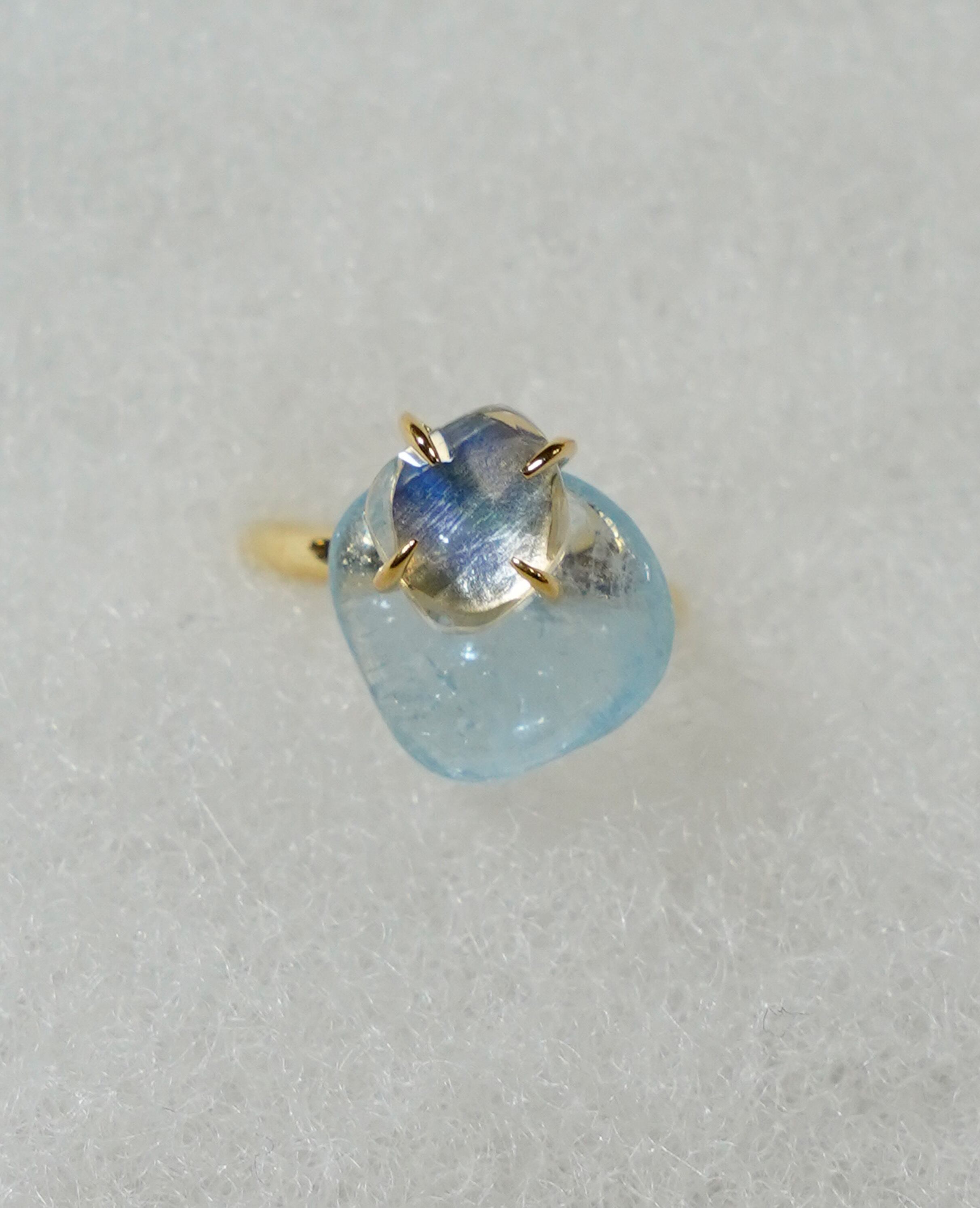 (SV)Thalatta Earcuff( Moonstone×Aquamarine)