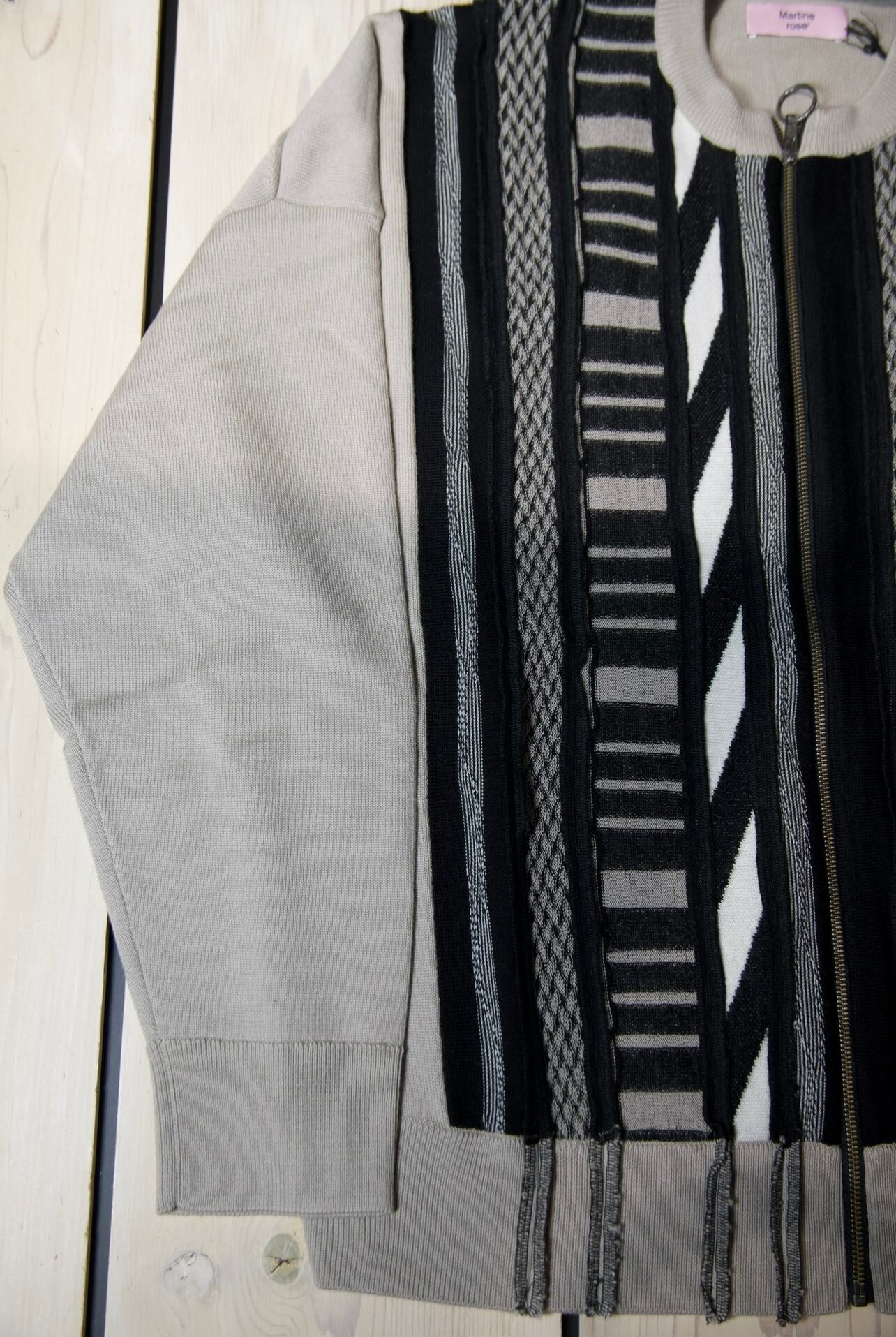 25AW】MARTINE ROSE マーティンローズ / MULTI STRIPE ZIP UP