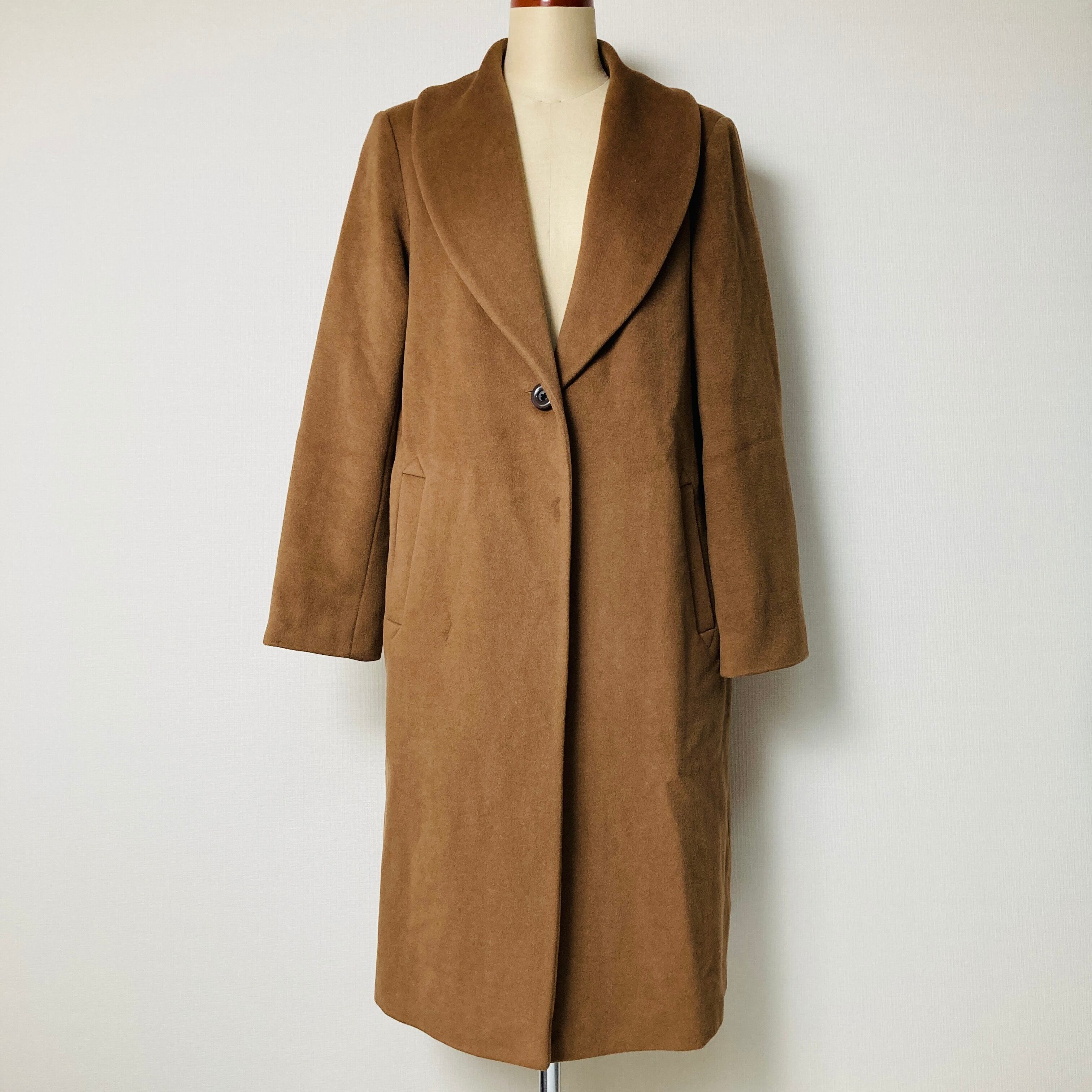 Used】agnes b. フランス製 アンゴラ混 ロングコート  