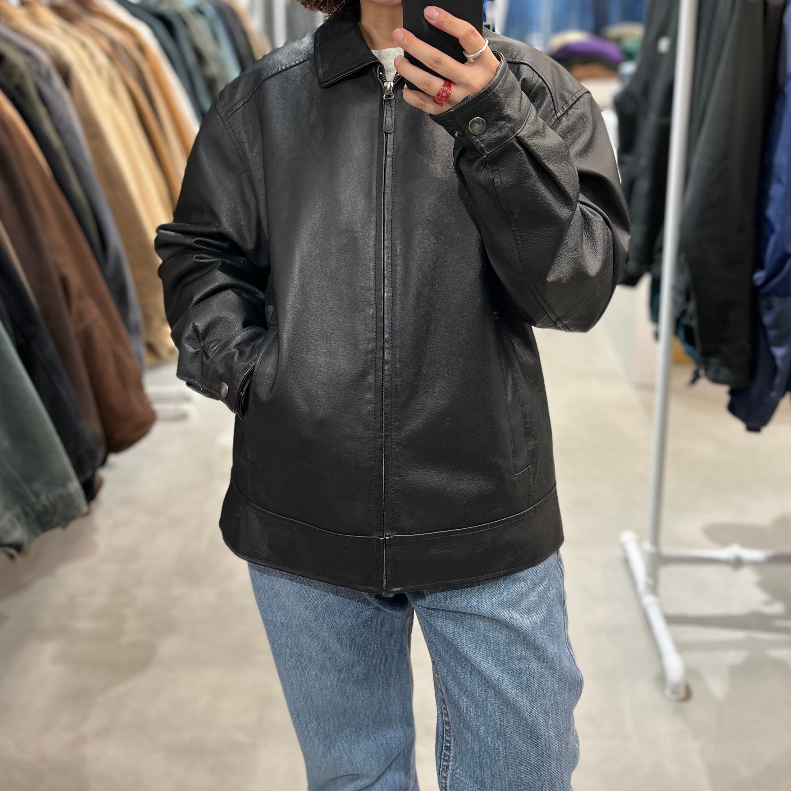 St John's Bay Leather Jacket XLサイズ数回の着用のみで美品です