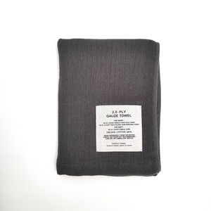 SHINTO TOWEL BATH TOWEL M - 2.5-PYL GAUZE(Mix Charcoal)