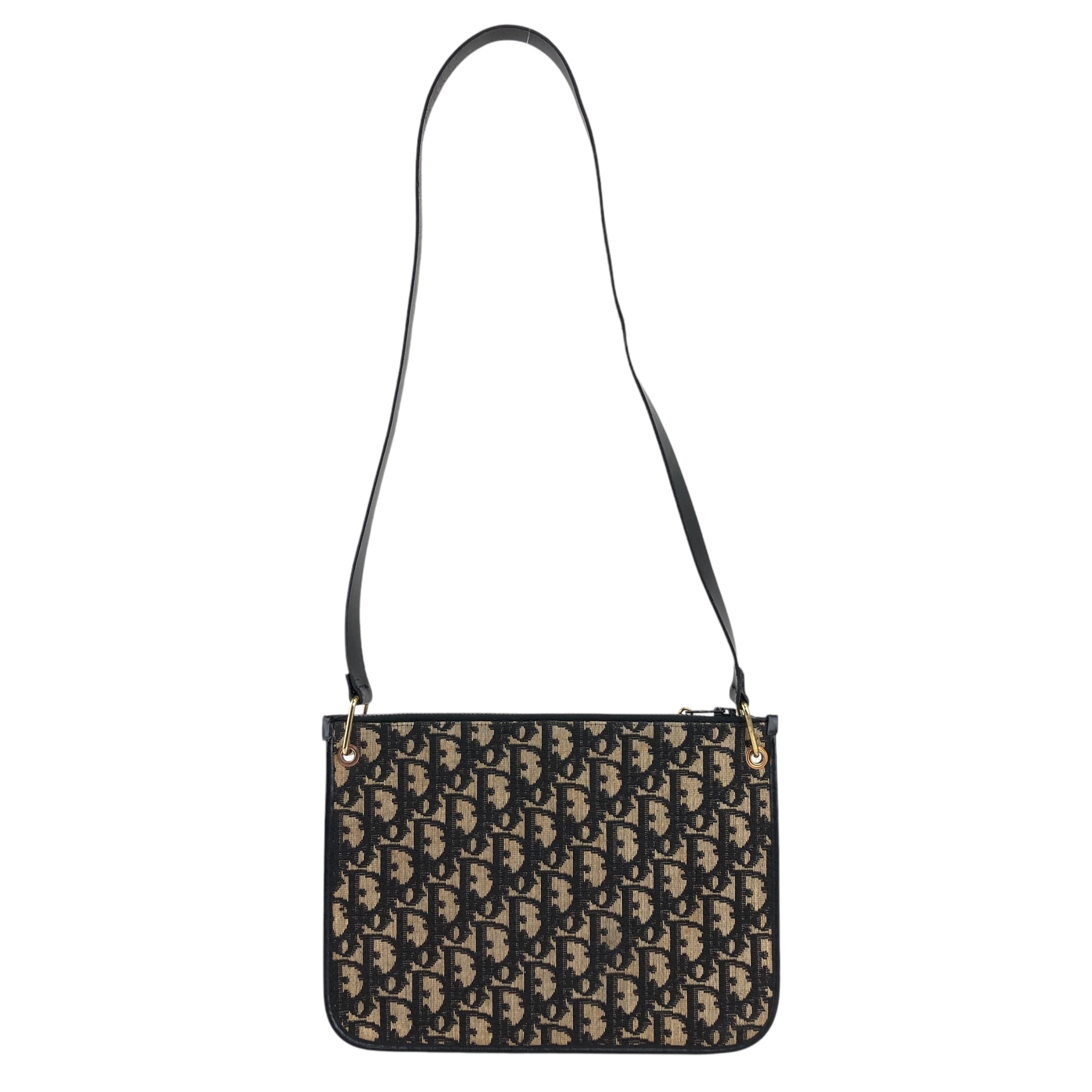 希少✨オールドディオール ショルダー ハンドバッグ トロッター ブラック Christian Dior クリスチャン ディオール トロッター ショルダー