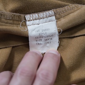 90s 初期型 USA製 Polo by Ralph Lauren POLO CHINO Camel W35L32.5相当 古着