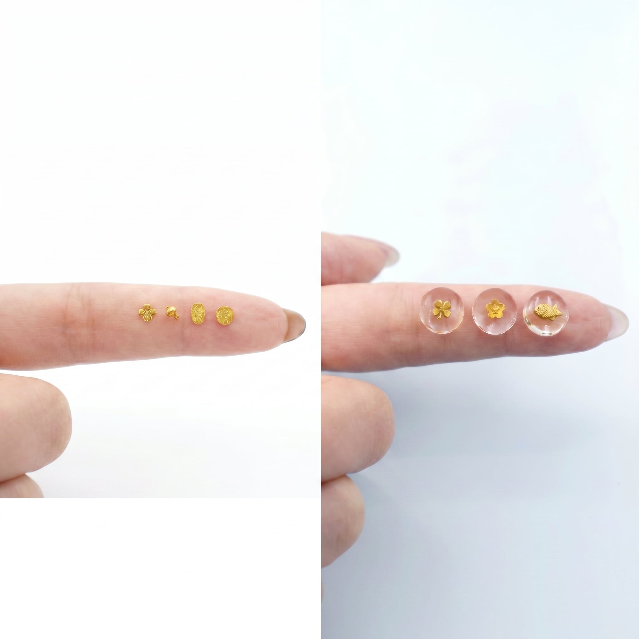 大人の？純金ドロップシール「たい焼き（水引デザイン）」純金約0.1g