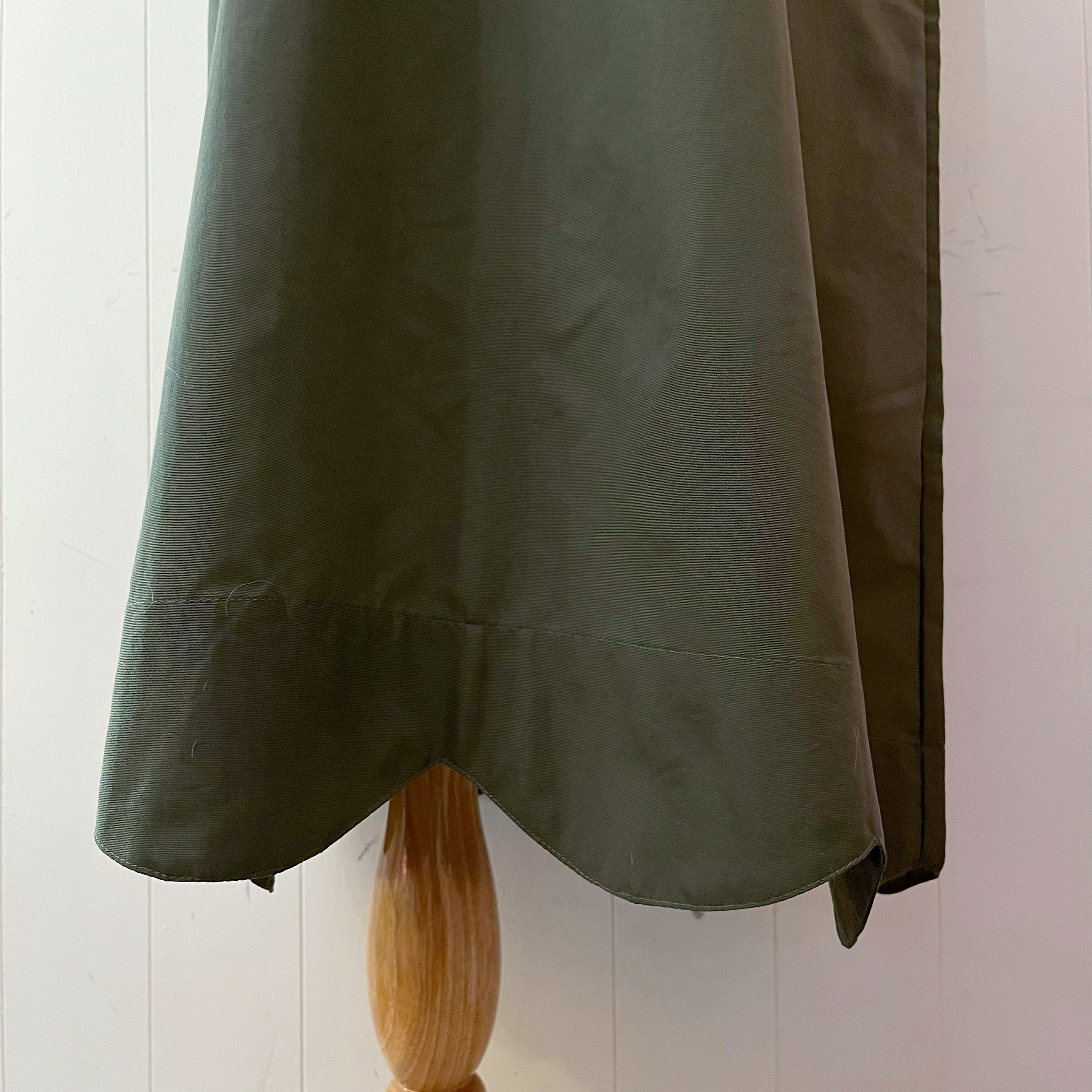 doll applique khaki jumper skirt