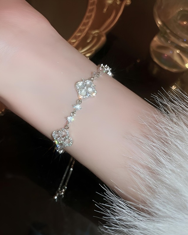 シェルクローバーブレスレット　24A11116