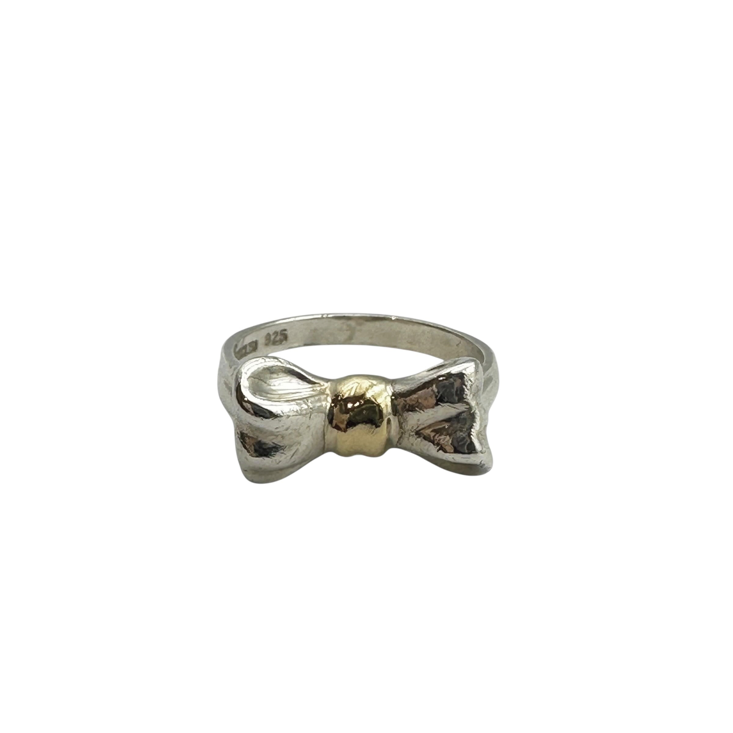 TIFFANY & Co. ティファニー リボンリング SV925×K18YG 29737-202605