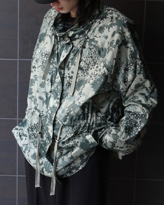 flower camo zip blouson