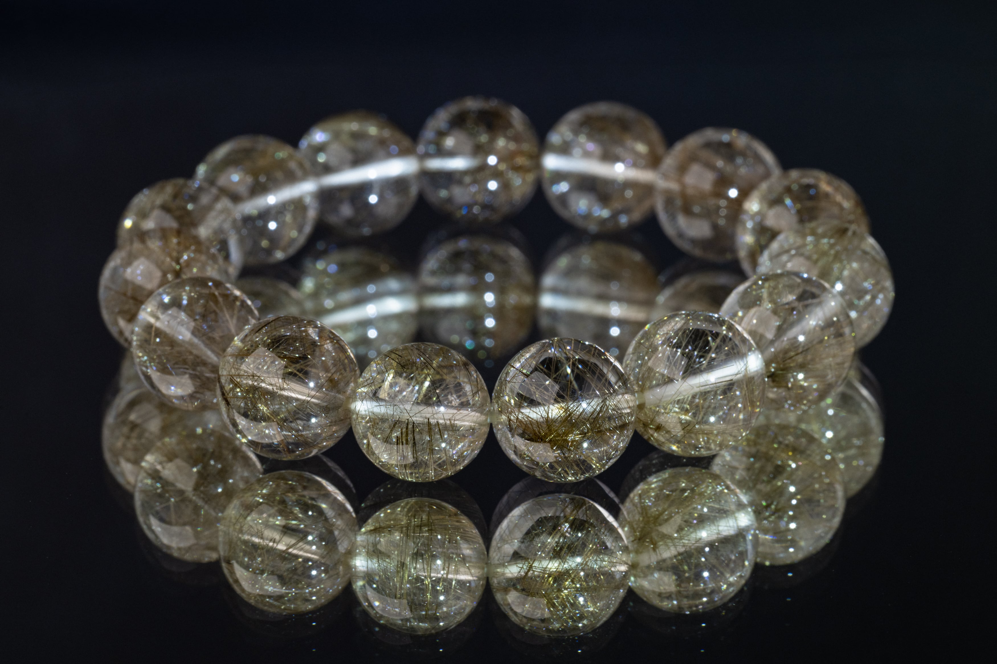 ◇一点物◇ シルバールチルクォーツ ブレスレット 14mm | 天然石専門店