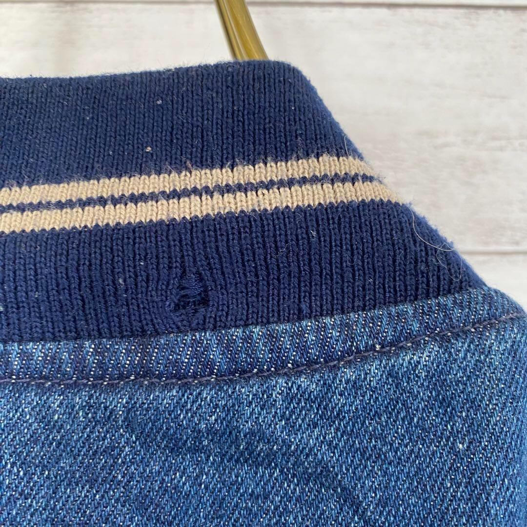 デニムジャケット スタジャン 刺繍 ワッペン トラック PETRO 古着