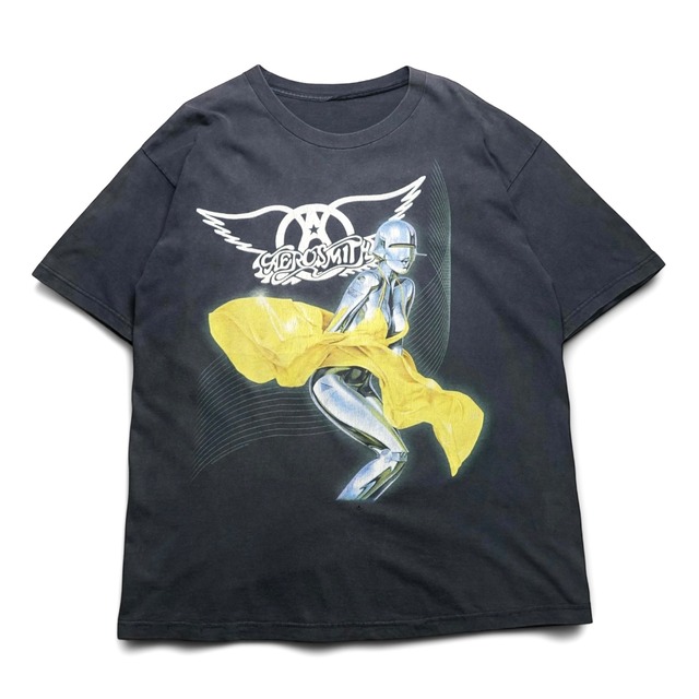 ”AEROSMITH / Just Push Play Tour" Just 2000's "空山 基 / Sexy Robot" T-Shirt