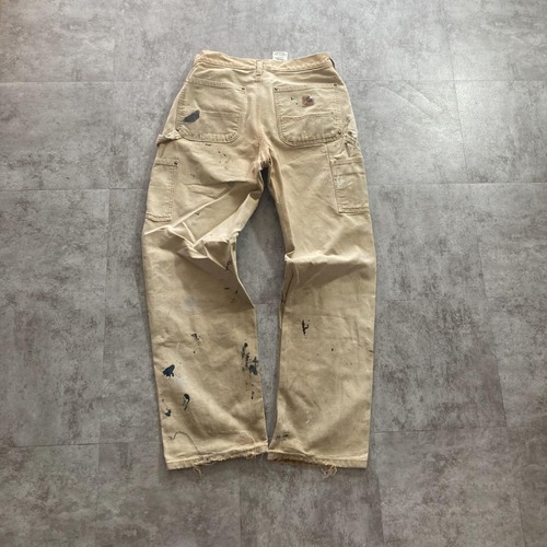 00s 襤褸 ブラウン ダブルニー Carhartt B130 31×32 詳細写真3