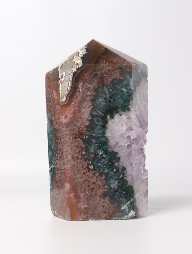 BIG SIZE! GEODE AGATE TOWER