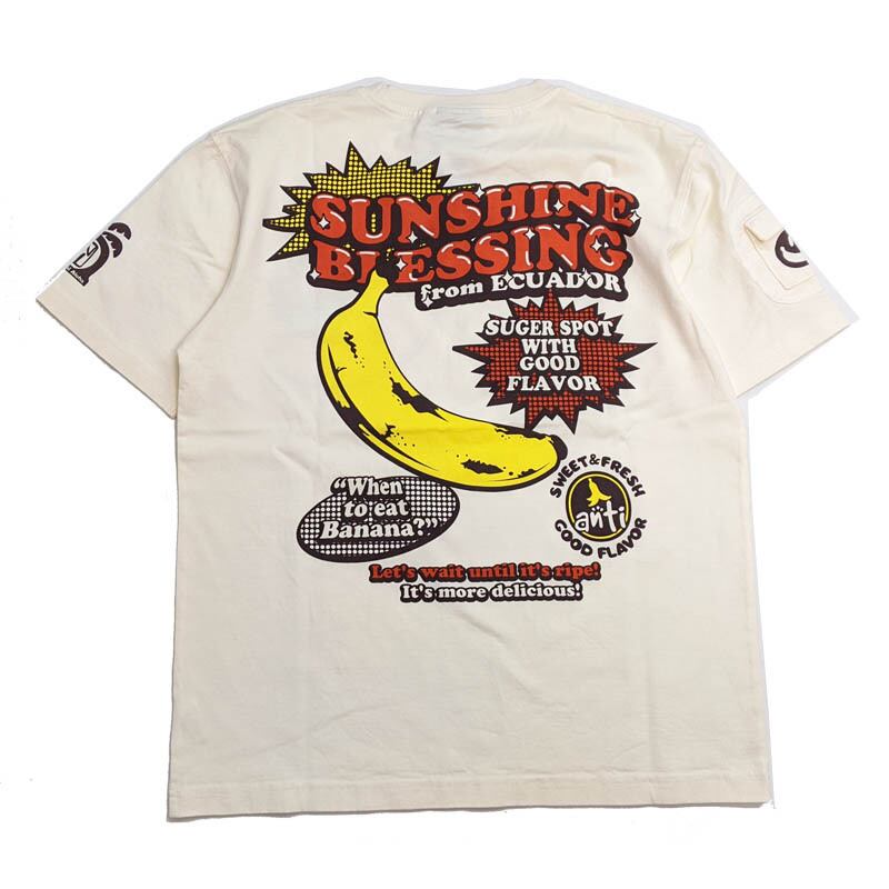 ハワイアン デザインTシャツ ANTI アンチ 半t トロピカルフルーツ バナナ men's半袖Tシャツ ATT-161 k2select2020