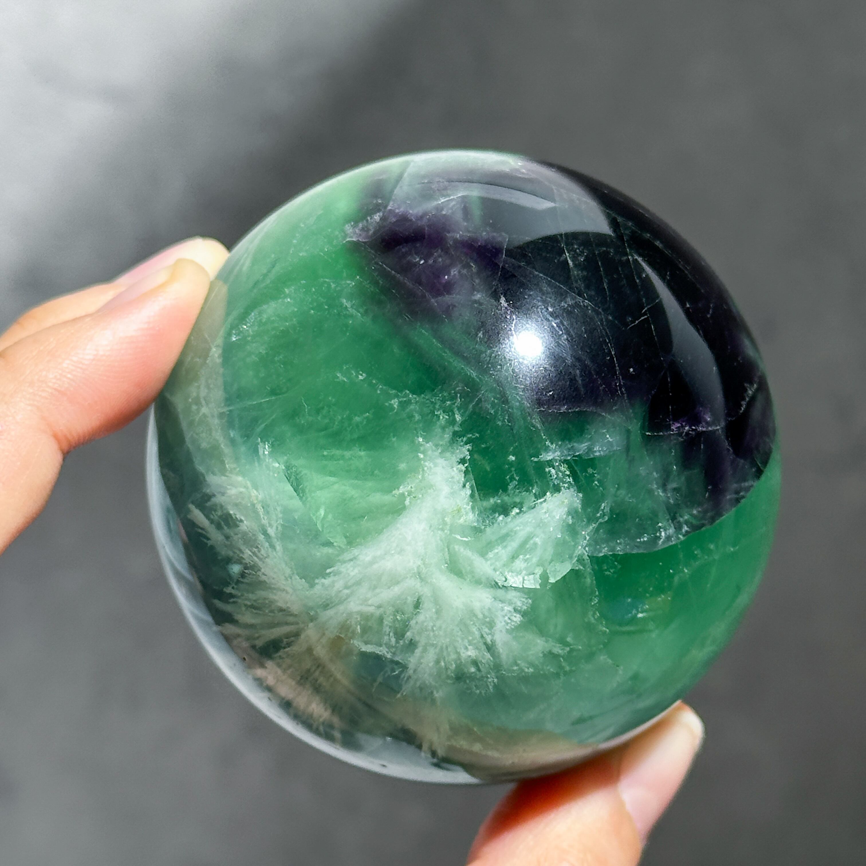 エンジェルフェザーフローライト スフィア33◇ Angel Feather Fluorite