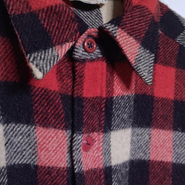 【白タグ / Wool rich】CPOジャケット チェック柄 シャツ 70s 楽天市場】70s USA製 ウールリッチ チェック 長袖 ウール CPO シャツ
