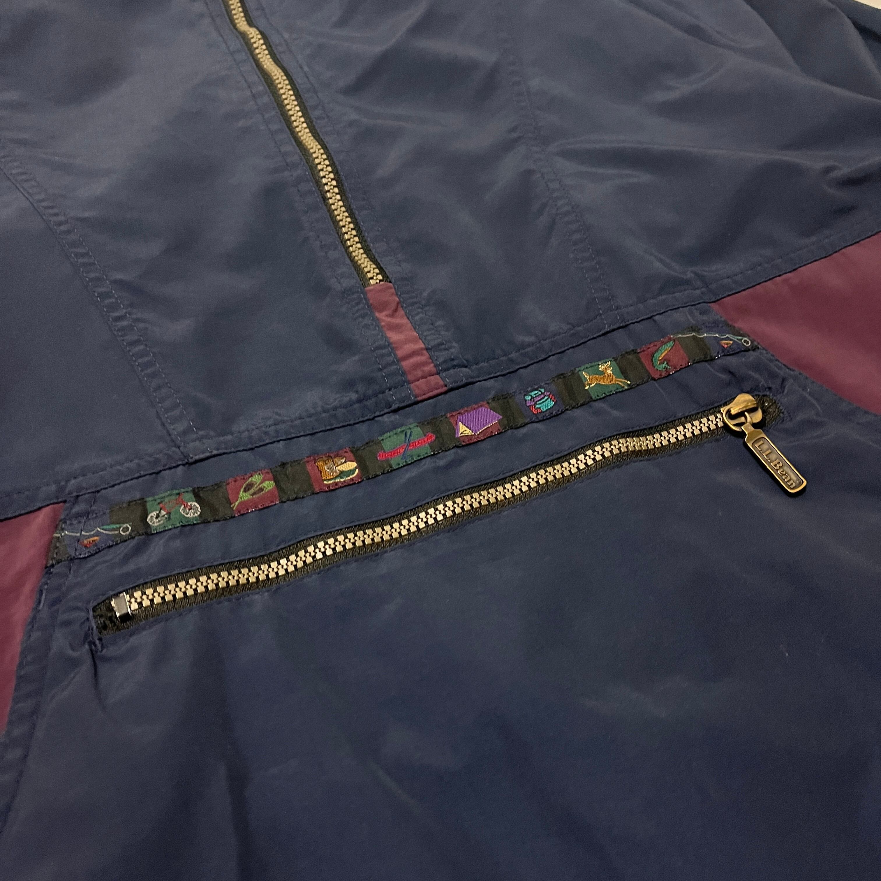 80s 90s L.L.Bean エルエルビーンアノラックパーカー チロリアン柄 