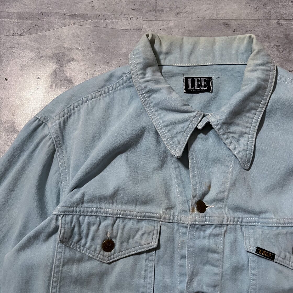 70s “LEE” 大文字タグ trucker jacket 70年代 リー トラッカー 